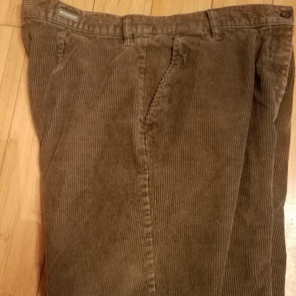 Woolrich logen green corduroy pants 100 cotton 16